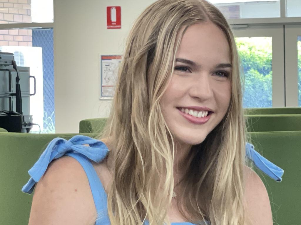 School captain Haley Wilkins is hoping to become a vet surgeon following study in Townsville. Photo: Fergus Gregg