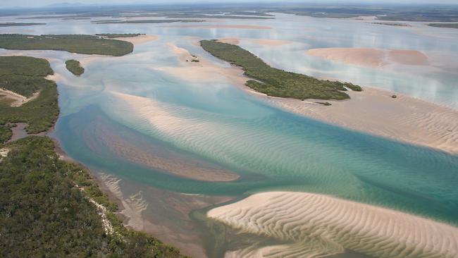 The Great Sandy Strait on the Fraser Coast.