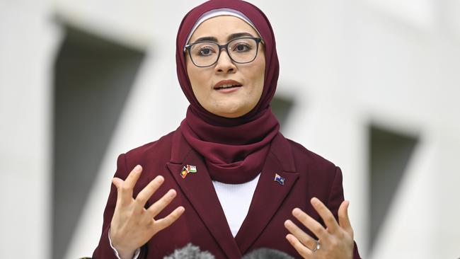 Senator Fatima Payman has filed an incident report to the Australian Electoral Commission. Picture: Martin Ollman