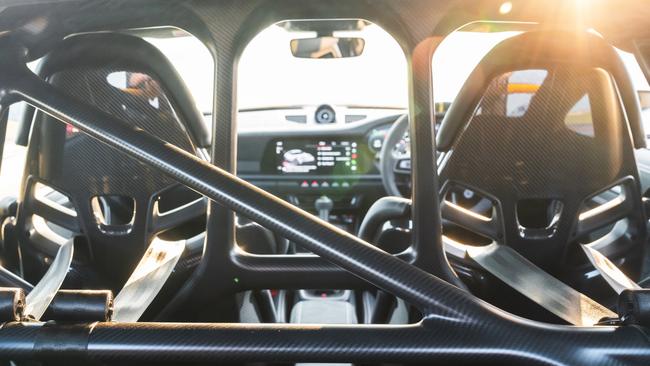 Inside the Porsche GT3 RS. Picture: Supplied