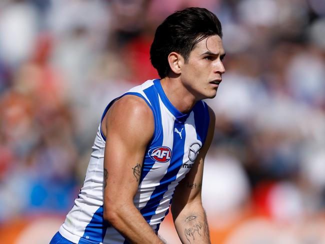 Zac Fisher is set for his first game as a Roo. Picture: Dylan Burns/AFL Photos via Getty Images