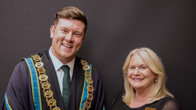 Frankston mayor Nathan Conroy, left. Picture: Frankston City Council