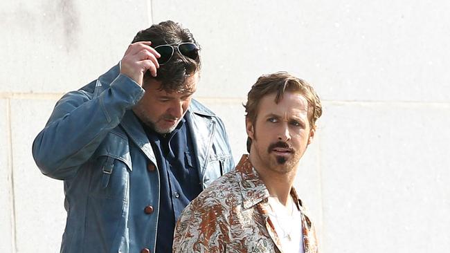 Ryan Gosling and Russell Crowe in "The Nice Guys".