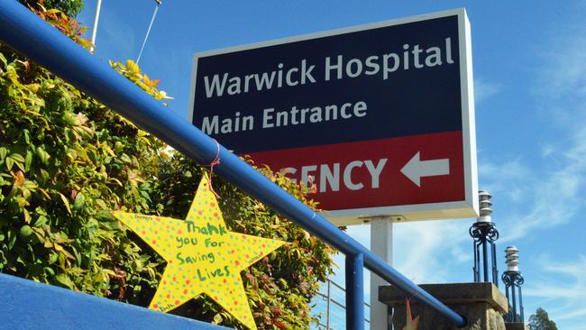 SAVING LIVES: One of the stars out the front of the Warwick Hospital.