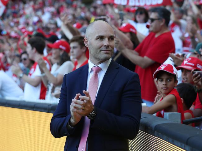 Sydney boss Tom Harley has apologised on behalf of the Swans for the breaches. Picture: Michael Klein