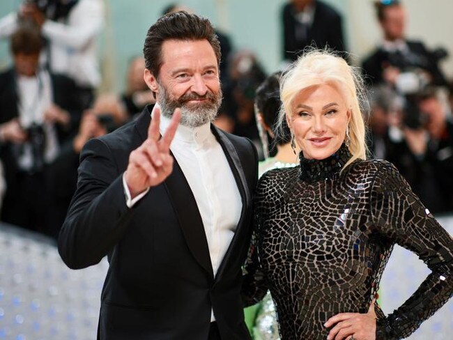 NEW YORK, NEW YORK - MAY 01: (L-R) Hugh Jackman and Deborra-Lee Furness attend The 2023 Met Gala Celebrating "Karl Lagerfeld: A Line Of Beauty" at The Metropolitan Museum of Art on May 01, 2023 in New York City. (Photo by Dimitrios Kambouris/Getty Images for The Met Museum/Vogue)