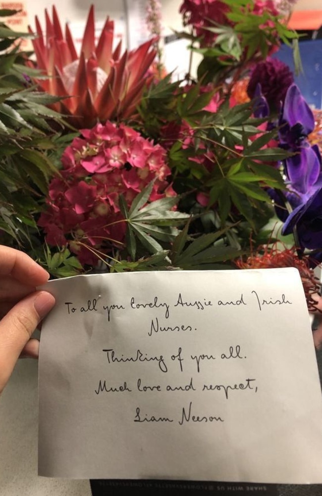 The nurses of Royal Melbourne Hospital received a beautiful gift. Picture: Facebook.