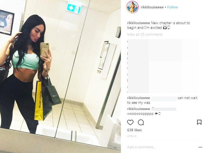 Bikie princess Rikki Louise posts about the ‘new chapter’ in her life with the heavily inked Kaos.