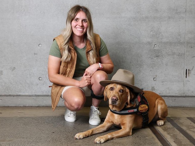 Paralympian Amanda Reid and Odell at the RM Williams x Australian Paralympic team uniform launch. Picture: WireImage