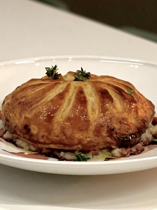 Beef bourguignon pie at the Silver Sands Beach Club. Picture: Supplied