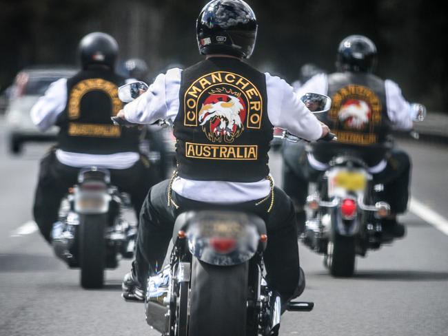 The Comanchero Motorcycle Club on their annual ride 2012.