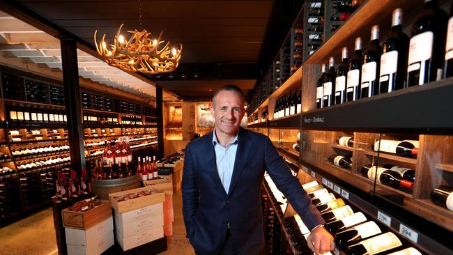 Endeavour boss Steve Donohue at the Dan Murphy’s cellar store in Prahran. Picture: David Geraghty