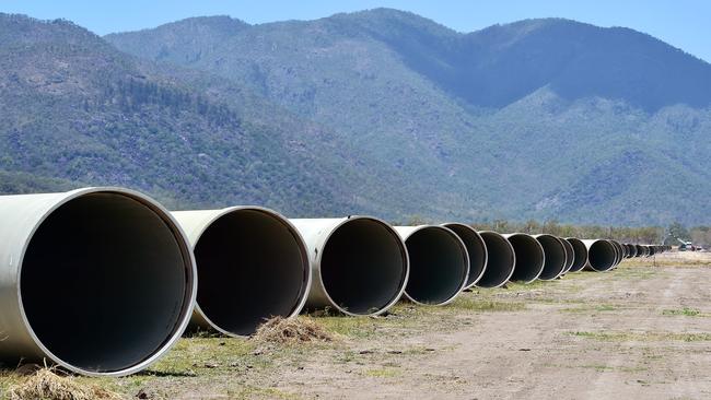 The Haughton Pipeline near Ross River Dam. Picture: Shae Beplate.