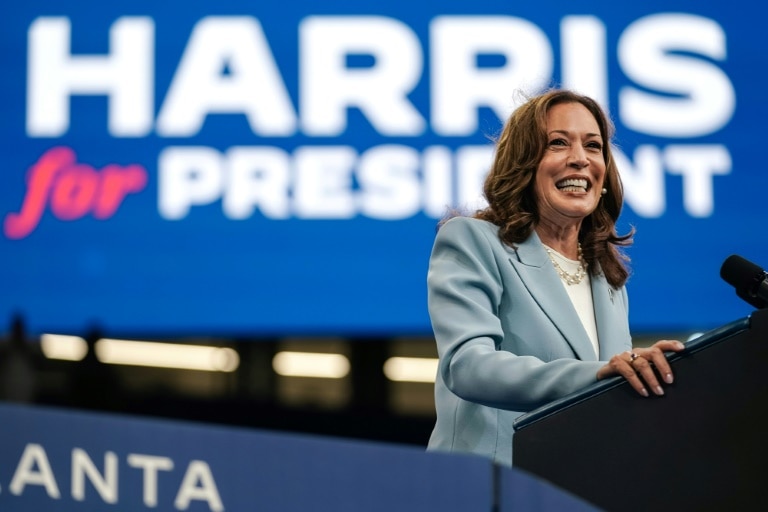 Harris unchallenged as Democrats vote for White House nominee