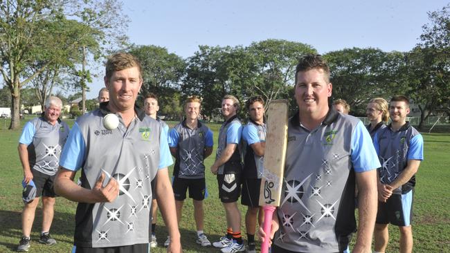 Spinner Richie Gallichan (right), pictured here with Ben McMahon while playing for the Coffs Coast Chargers team in the 2020 Regional Bash, returns for North Coastal this season.