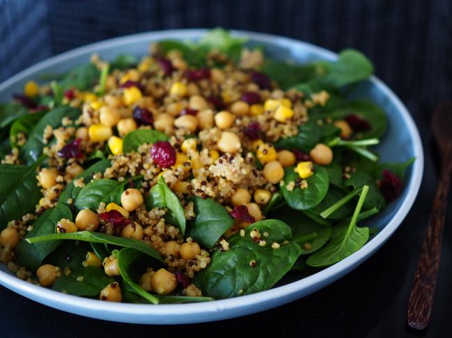 Spinach and quinoa salad. Picture: Daniela Fischer