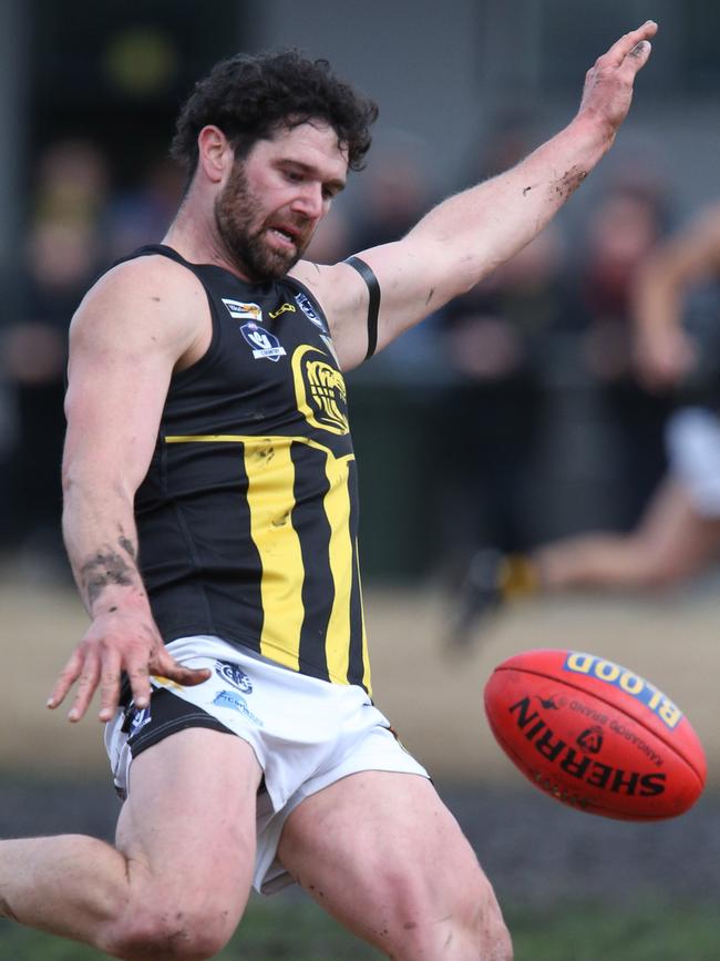 Former SANFL player Brody Mahoney, in action for Colac, has joined Cobden for next year. Picture: Mark Wilson