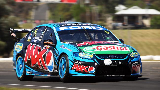 The Supercheap Auto Bathurst 1000 at Mount Panorama in Bathurst, NSW today. Pictured is Mark Winterbottom during the final practice session in which he was fastest on track. Photo: Tim Hunter.