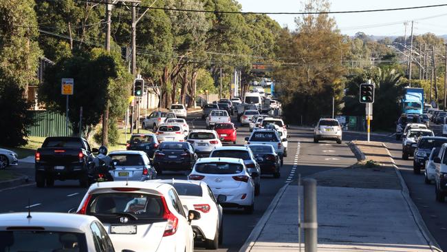 Traffic crawls along Stacey St at peak times.