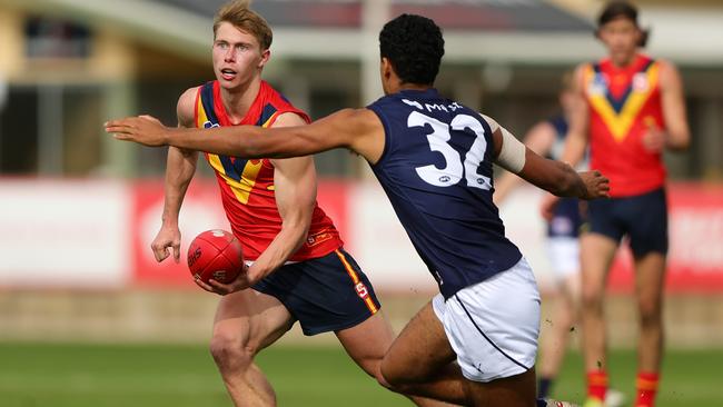 Will Sid Draper become a Crow? Picture: Sarah Reed/AFL Photos via Getty Images