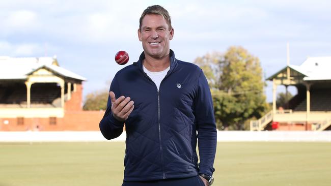 Australian spin icon Shane Warne, part of the Foxtel commentary team, for the 2018-19 summer of cricket. Pic: Michael Klein