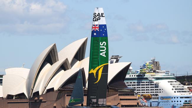 SailGP defending champions Australia kick off their gruelling training schedule ahead of the series opener. Pic: Brett Costello