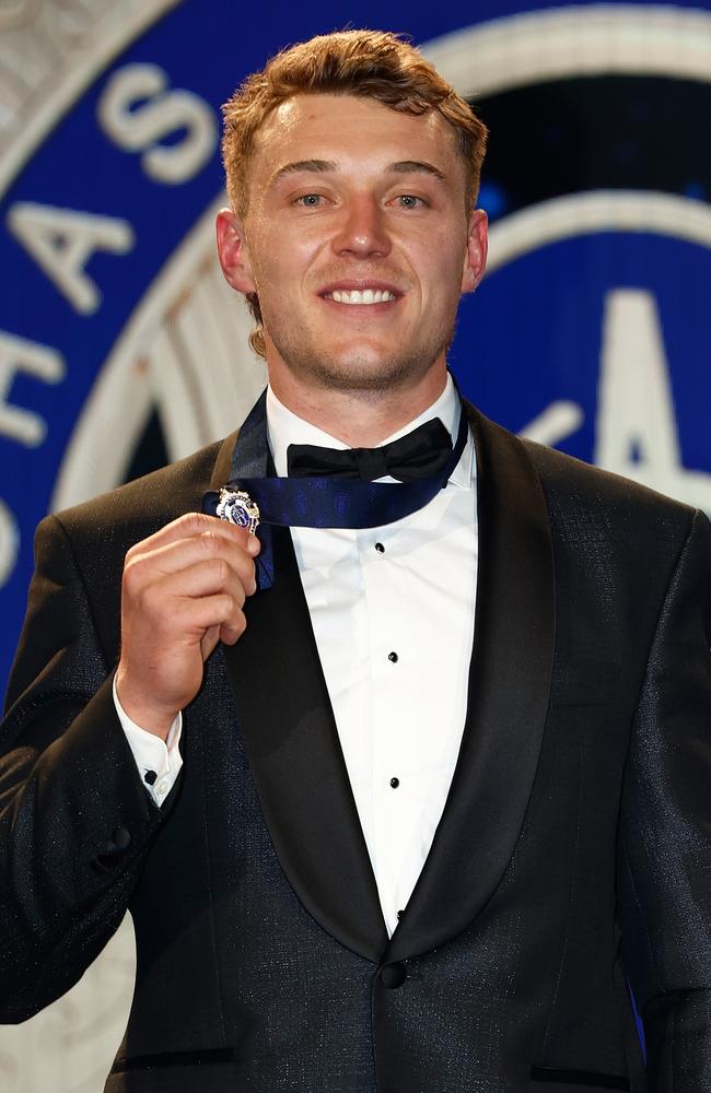 Patrick Cripps wins a second Brownlow. Picture: Getty Images