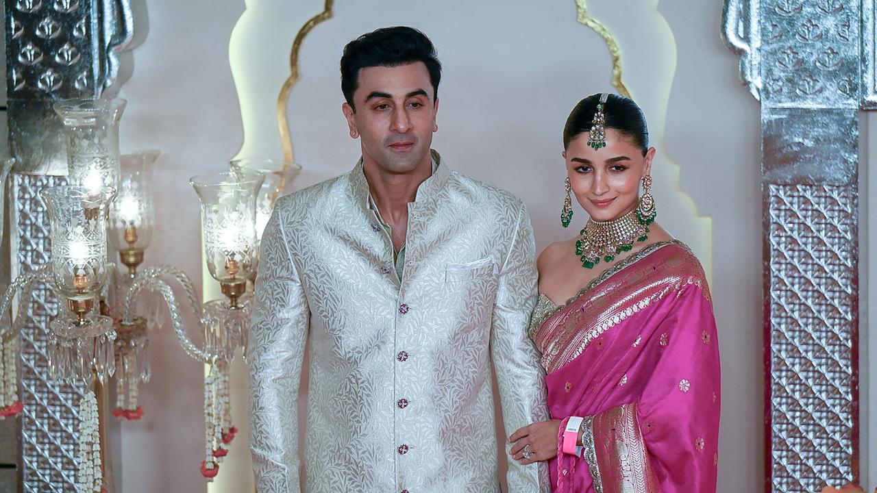 Ranbir Kapoor first met his wife, Alia Bhatt, on the set of a photoshoot about child marriages when she was 9-years-old. Photo: Punit PARANJPE / AFP.