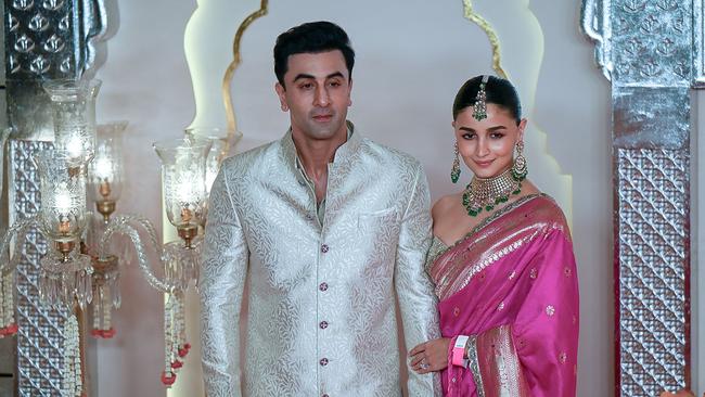 Ranbir Kapoor first met his wife, Alia Bhatt, on the set of a photoshoot about child marriages when she was 9-years-old. Photo: Punit PARANJPE / AFP.