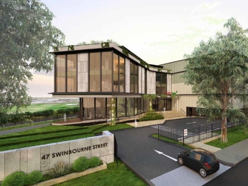 An artist impression of the front entrance of the Nutrisoy site. Picture: Bayside Council