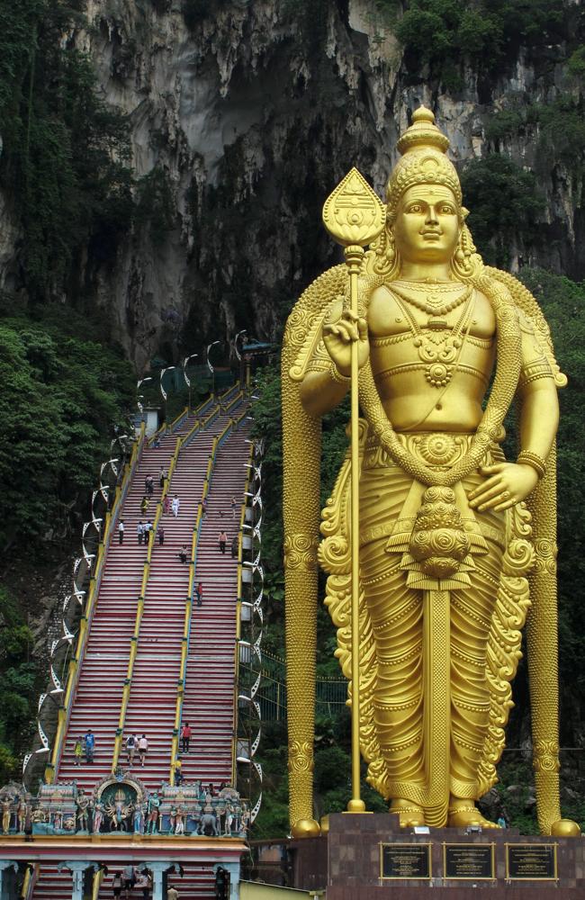 The spectacular entrance to the Batu Caves. Picture: David Davies, Flickr