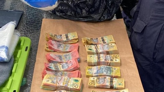 About $115,000 in cash was seized.