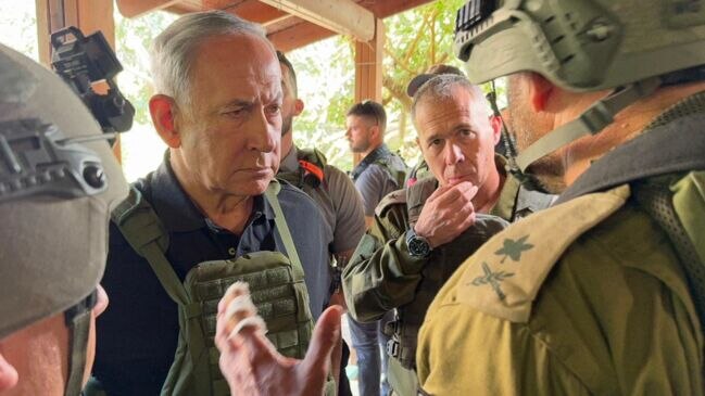 Israel’s Netanyahu Visits Hamas Attack Sites, Meets with Soldiers