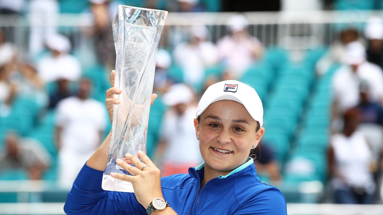 Ashleigh Barty claimed the biggest title of her career at the WTA Miami Open.