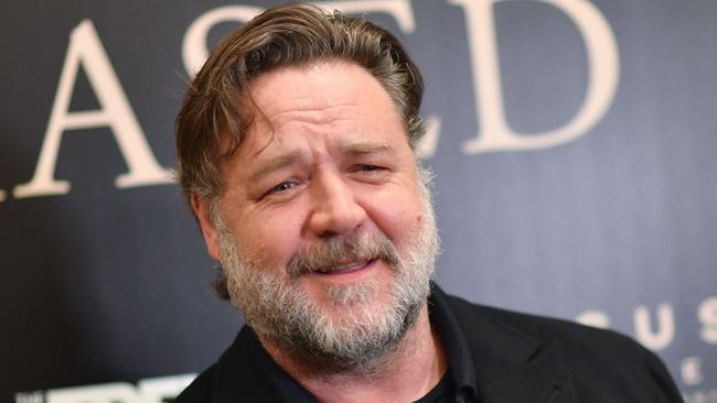 Tree-lover Russell Crowe said he is confident his trees are being looked after. Picture: Angela Weiss/AFP