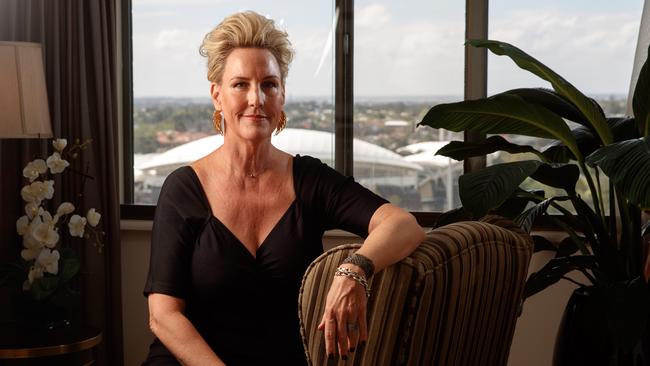 Erin Brockovich during a visit to Adelaide in 2016. Picture: Matt Turner.