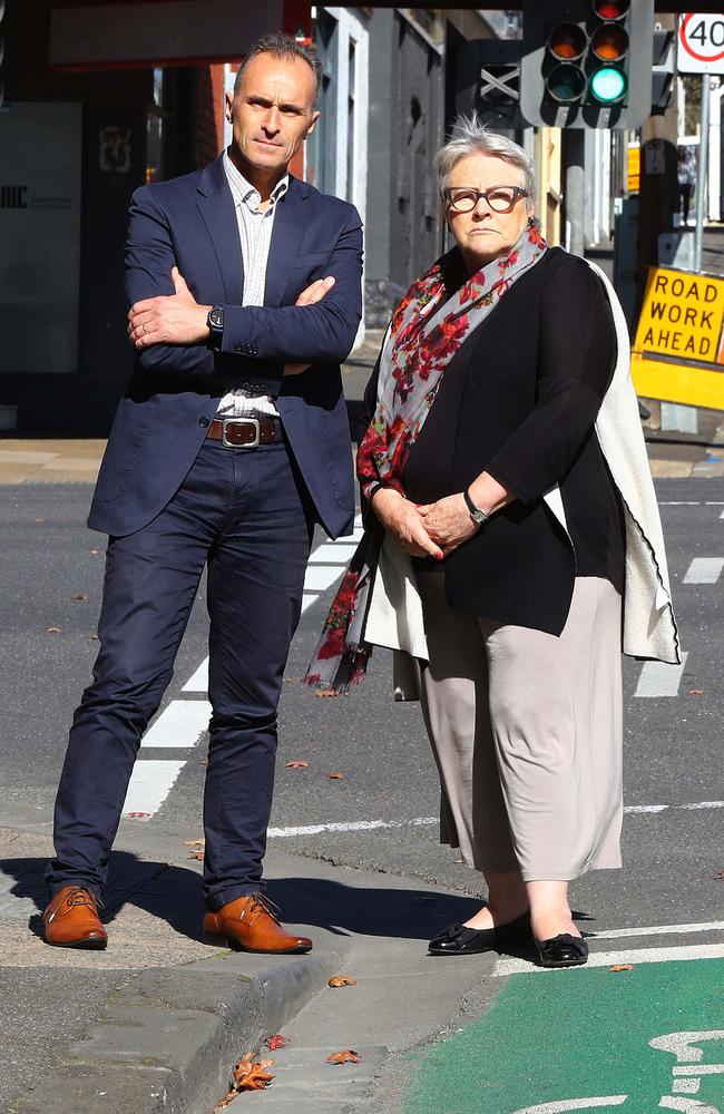 Eddy Kontelj and Bev McArthur. Picture: Alison Wynd.