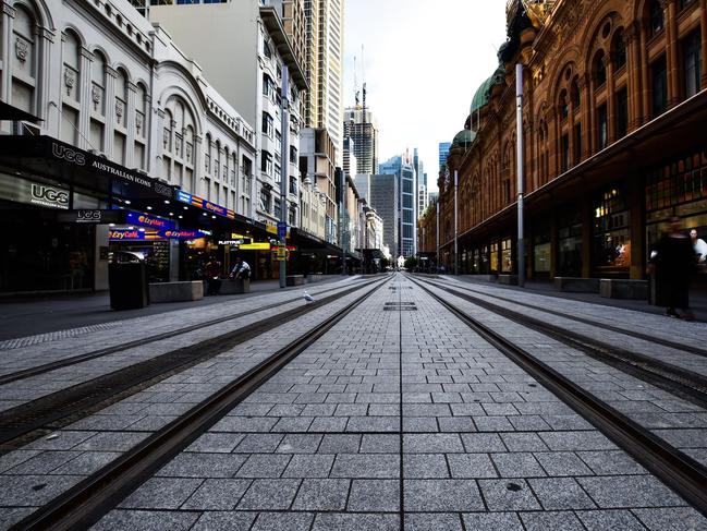 ONE TIME WEB USE ONLY -  Sydney's surreal silence in photos. Picture: Mark Kriedemann/The Comma