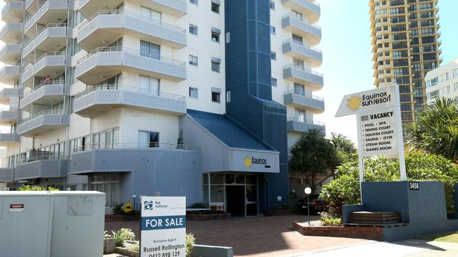 The Equinox Sun Resort in popular Main Beach, Surfers Paradise, sits on a site ripe for redevelopment. Photo: Mike Batterham