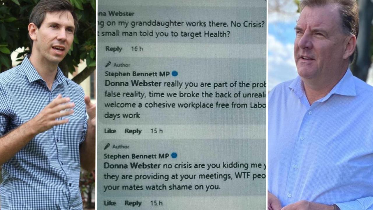 The fallout from LNP Burnett MP Stephen Bennett's social media comments criticising health workers continued on Tuesday with Labor Bundaberg MP Tom Smith and the opposition trading calls to apologise.