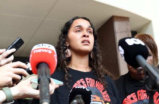 Kumanjayi Walker's cousin Samara Fernandez-Brown speaks in the wake of the Rolfe verdict