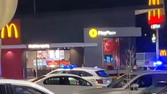 People were forced to evacuate after a bomb threat at Salisbury Plans McDonald’s. Picture: Facebook