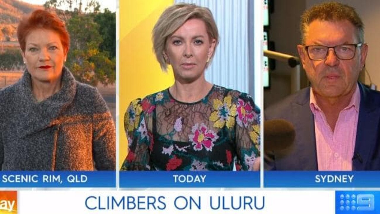 The segment was blasted as 'racist' for not having any indigenous people on the panel. Picture: Today Show/Channel 9