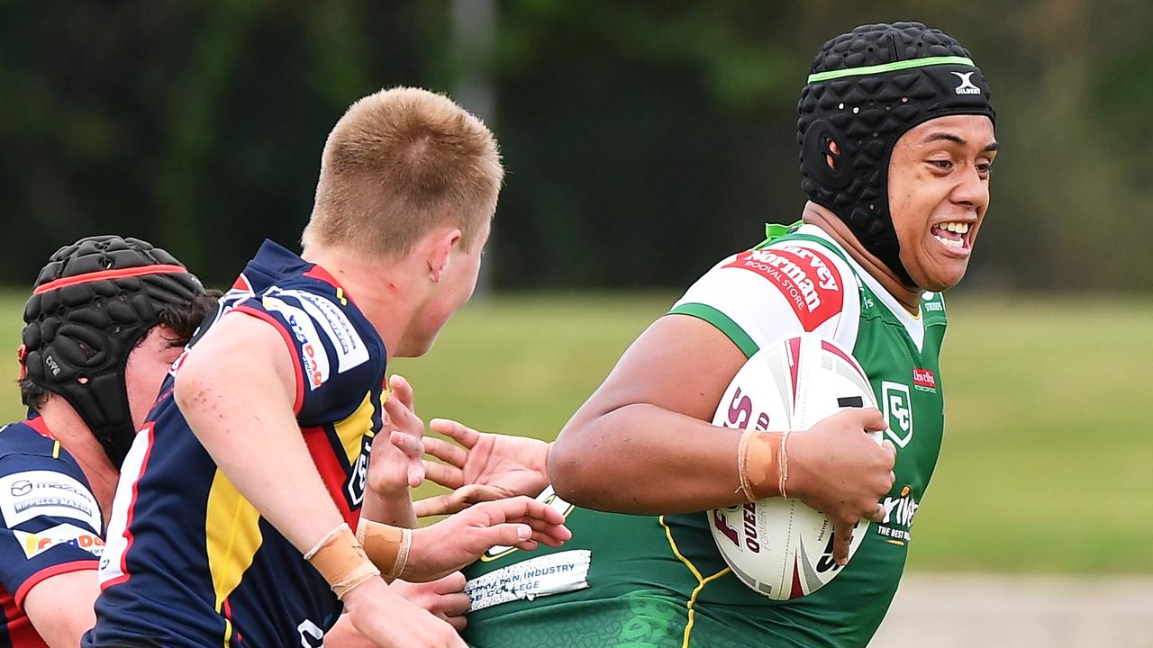 Jets captain David Leota (right). Picture: Patrick Woods.