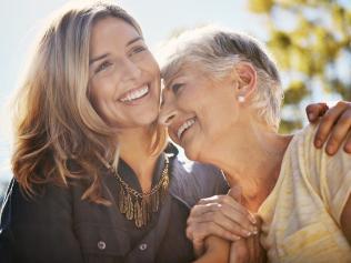 Shot of a happy senior woman spending quality time with her daughter outdoors