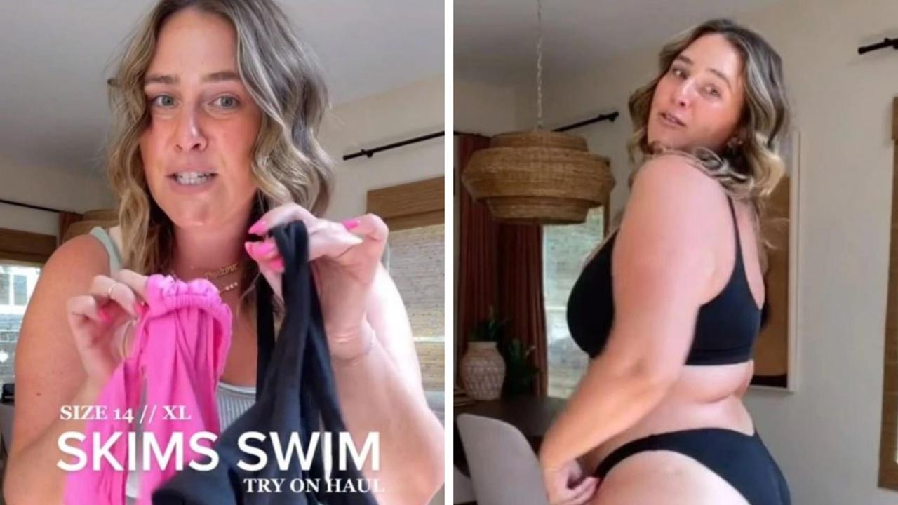 too-small suit out of fear TikTok would ban her. plus-size woman,Britney,sw...