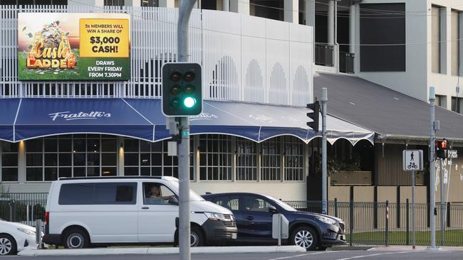 The renovated Brothers Leagues Club at Manunda erected and operated a large LED screen advertising sign above the new Fratelli's Restaurant, on the corner of English and Anderson Streets, Manunda. But the Cairns Regional Council voted to order its removal after it was found not compliant with TMR regulation. Picture: Brendan Radke