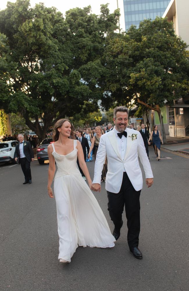 Madeline Twyford and Simon Gloftis on their wedding day.