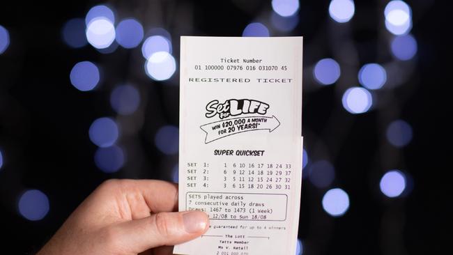 A mystery man has become $20 million richer overnight after winning the Powerball draw. Picture: The Lott