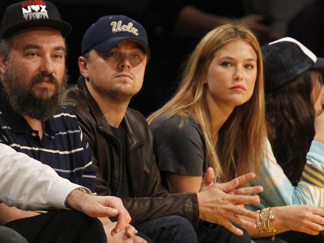 Dated six years ... Leonardo DiCaprio and Israeli model Bar Refaeli in 2010. Picture: AP